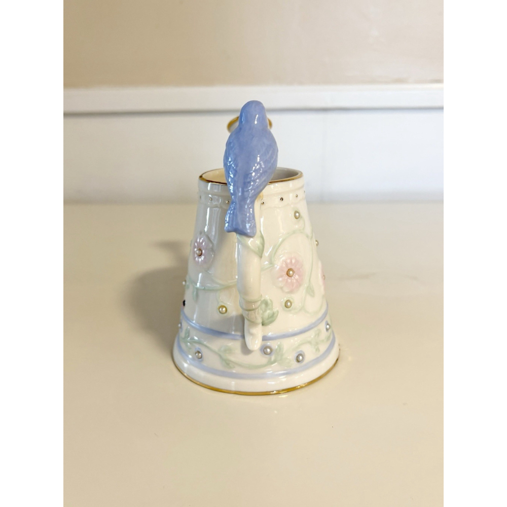 Lenox Bird Mini Watering Can Vase Floral Ladybug Porcelain Garden Pitcher - Picture 4 of 7